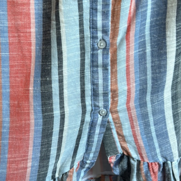 New with tags high-low button down dress with tie waist option - Picture 3 of 4